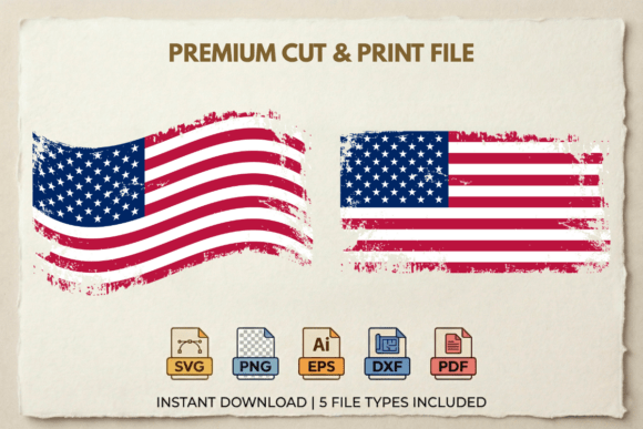Distressed USA Flag SVG: Graphics & Illustrations for Patriotic Branding