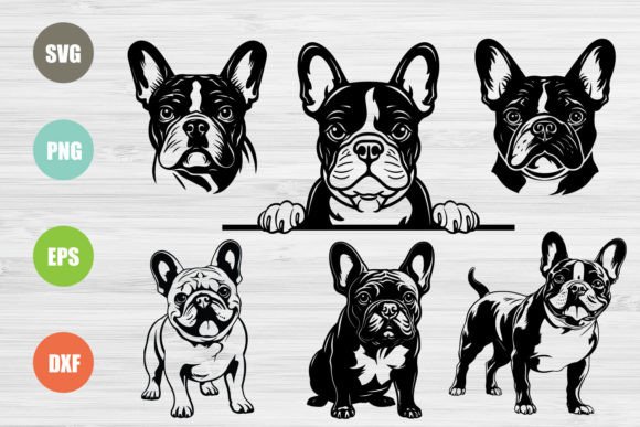 French Bulldog SVG Bundle: Cute Illustrations & Graphics for Handmade Brands