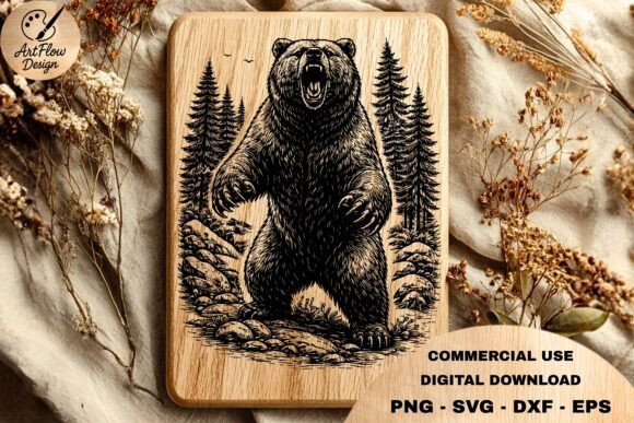 Grizzly Bear Roar SVG