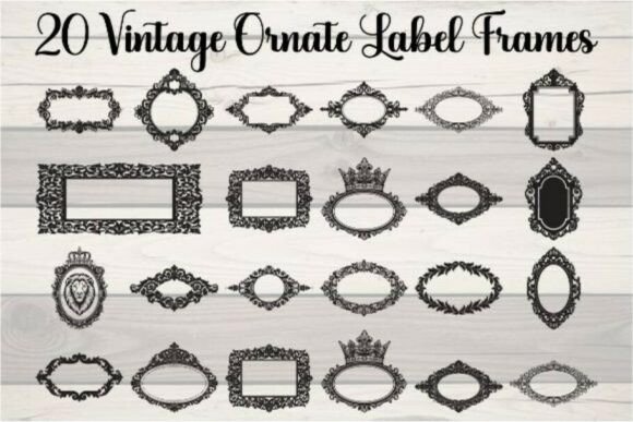 Vintage Ornate Label: Graphics & Illustrations Bundle